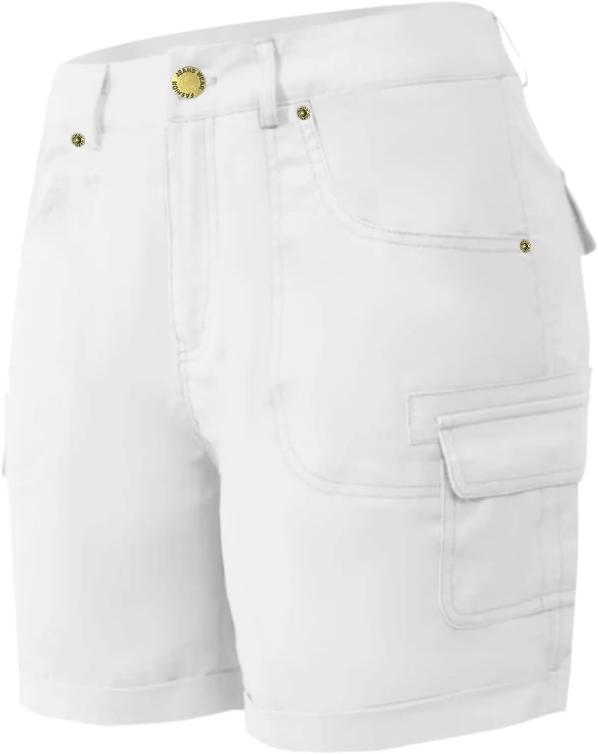 Womens Cargo Shorts Trendy Summer 2025 Casual High Waisted Work Shorts Retro Loose Outdoor Hiking Shorts with Pockets