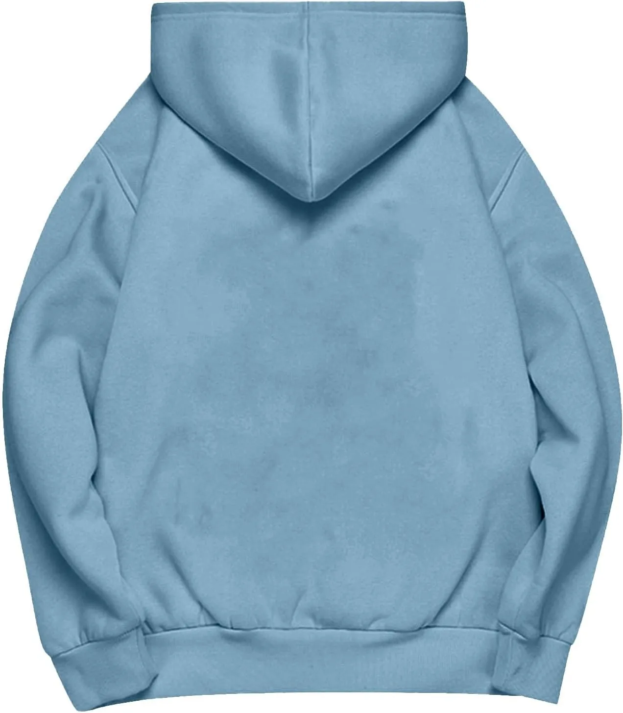 Womens Casual Soild Color Long Sleeve Hoodies Oversized Trendy Loose Fit Sweatshirts with Pockets Plus Size S-5xl