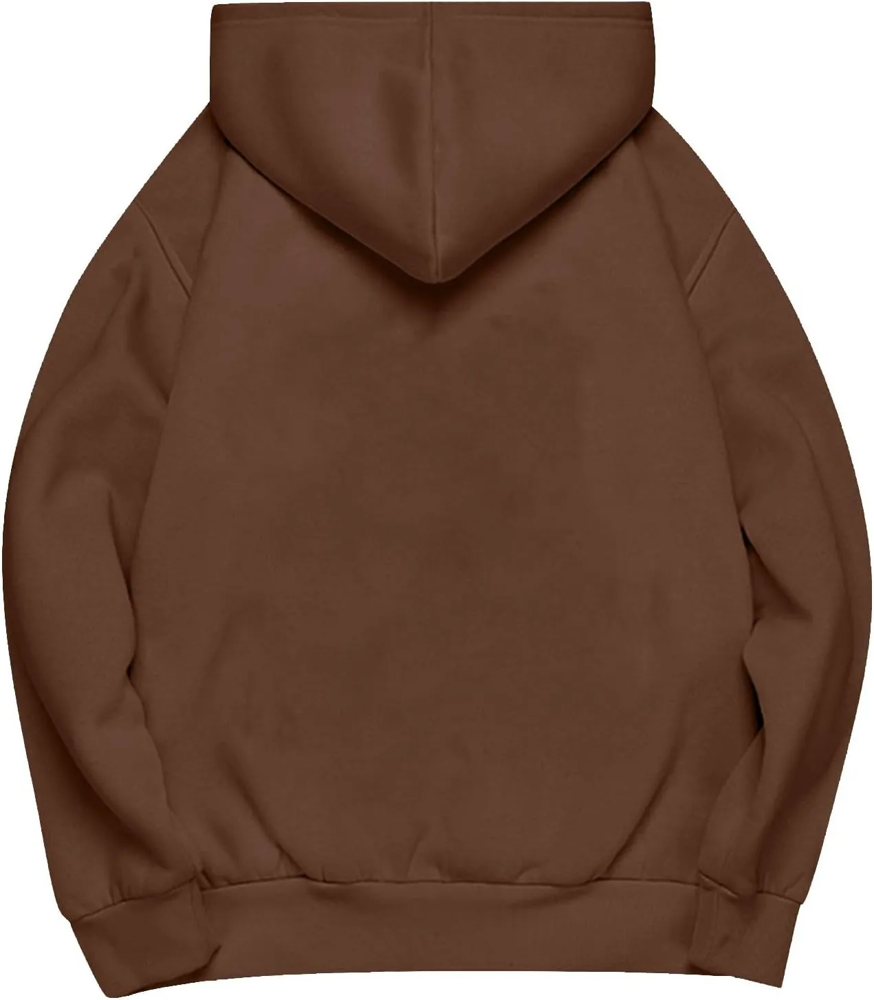 Womens Casual Soild Color Long Sleeve Hoodies Oversized Trendy Loose Fit Sweatshirts with Pockets Plus Size S-5xl