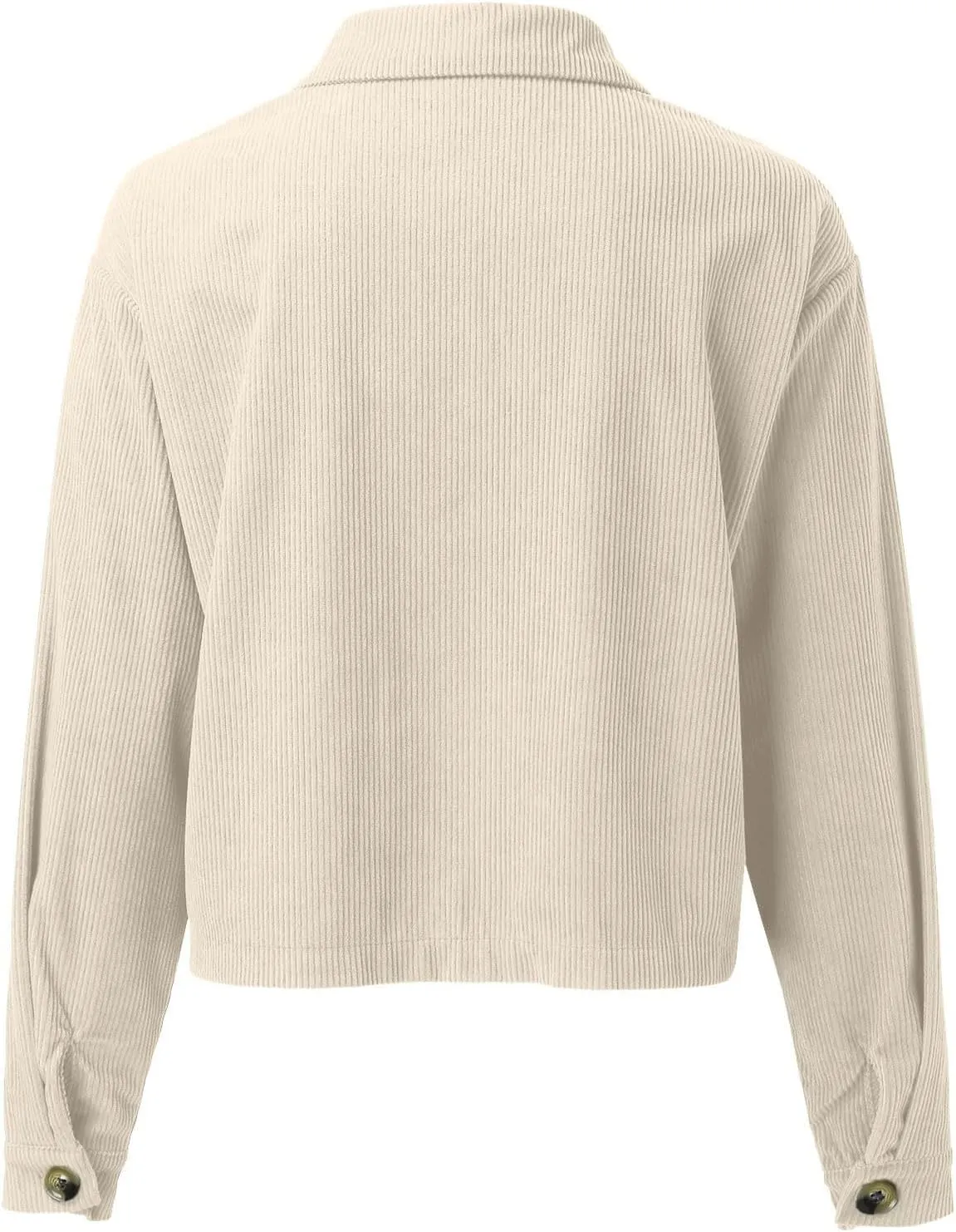 Womens Cropped Button Up Hoodies Sweatshirt Solid Color Lapel Long Sleeve Lightweight Jacket Winter Outfits Clothes