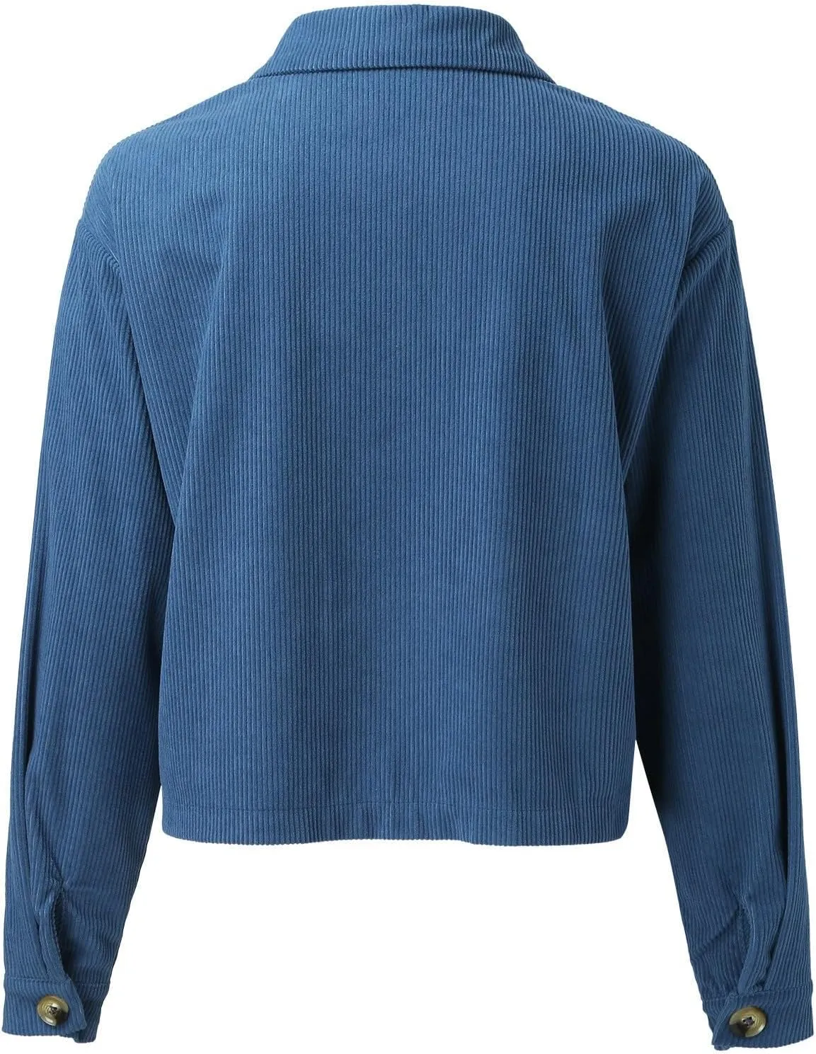 Womens Cropped Button Up Hoodies Sweatshirt Solid Color Lapel Long Sleeve Lightweight Jacket Winter Outfits Clothes