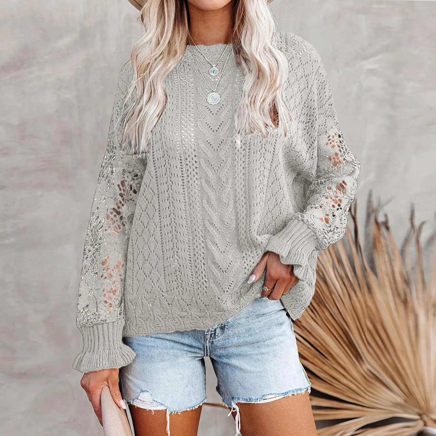 Women's Elegant Pullover Sweater Mock Neck Slim Fit Long Sleeve Knitted Ribbed Chunky Vacation Jumper Tops