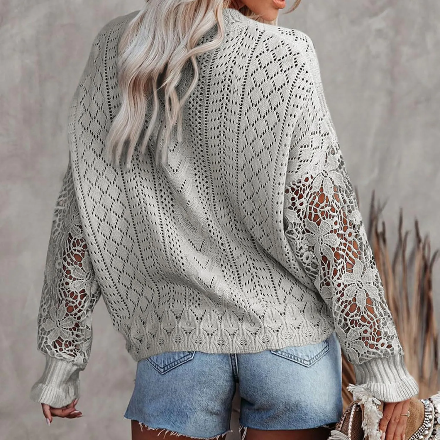Women's Elegant Pullover Sweater Mock Neck Slim Fit Long Sleeve Knitted Ribbed Chunky Vacation Jumper Tops