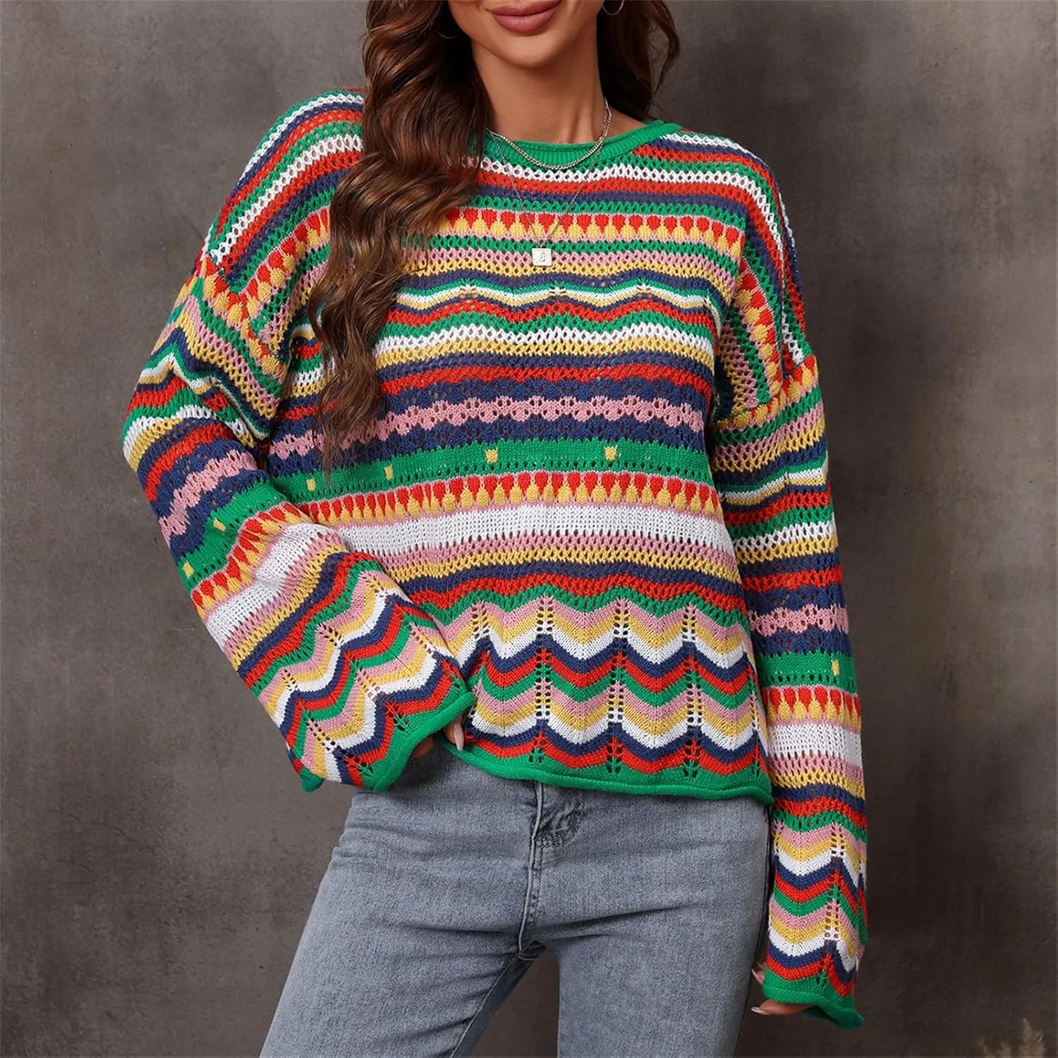 Women's Fall Mock Neck Cropped Sweater 2024 Long Sleeve Soft Trendy Ribbed Knit Cute Ladies Pullover Jumper Tops