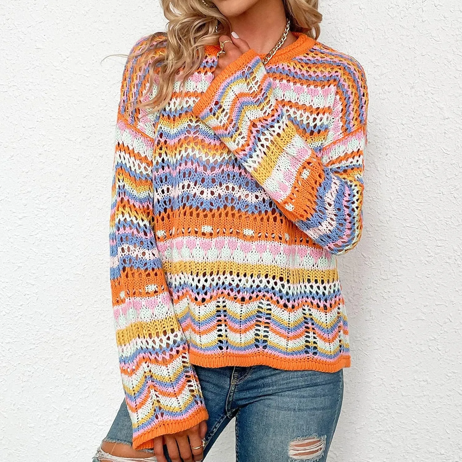 Women's Fall Mock Neck Cropped Sweater 2024 Long Sleeve Soft Trendy Ribbed Knit Cute Ladies Pullover Jumper Tops