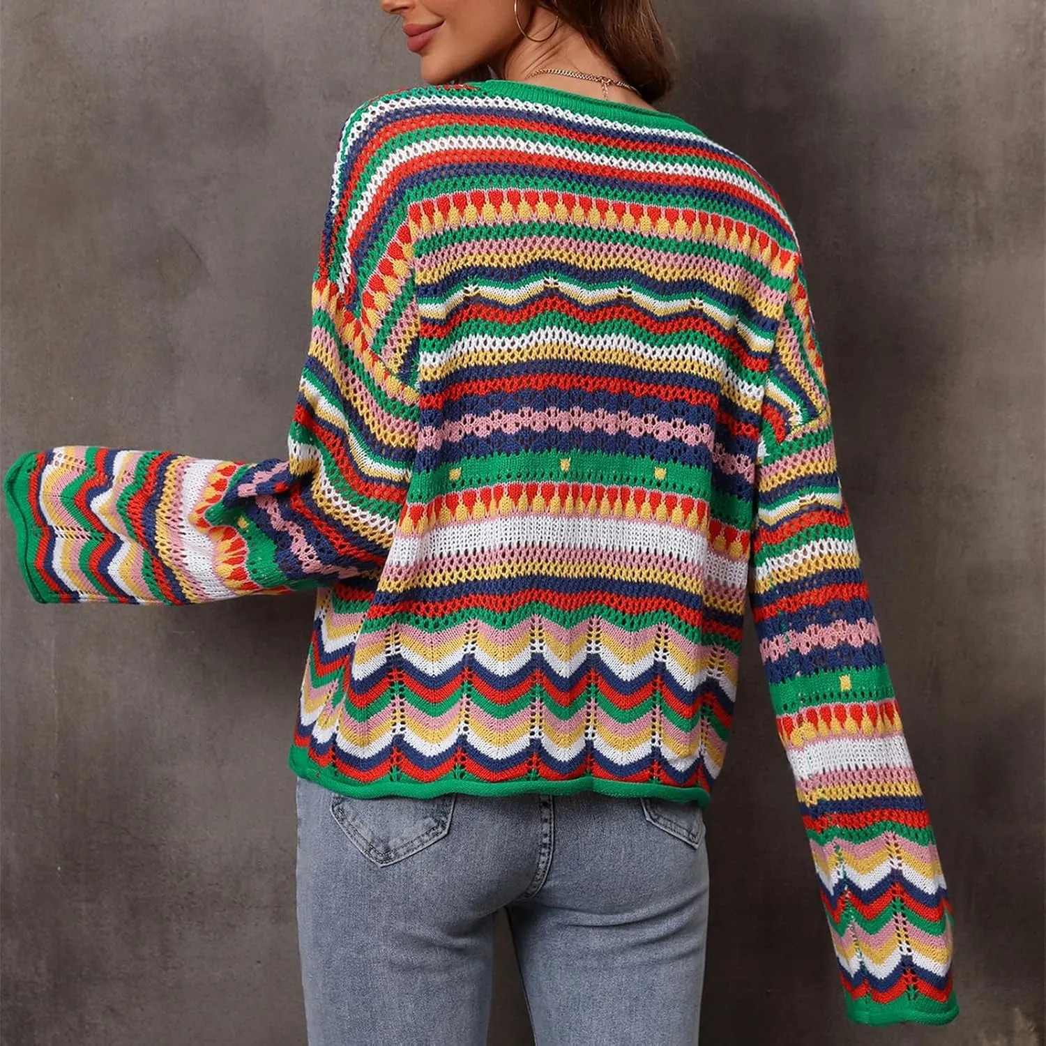Women's Fall Mock Neck Cropped Sweater 2024 Long Sleeve Soft Trendy Ribbed Knit Cute Ladies Pullover Jumper Tops