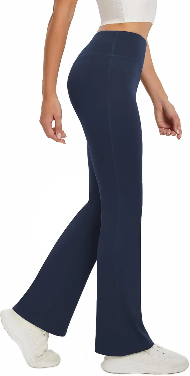 Women's Flare Yoga Pants High Waisted Flared Leggings Bootcut Workout Bell Bottoms Leggings Tummy Control