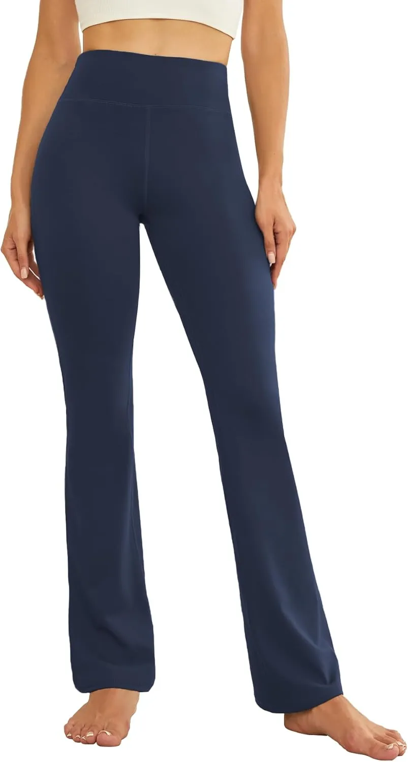Women's Flare Yoga Pants High Waisted Flared Leggings Bootcut Workout Bell Bottoms Leggings Tummy Control