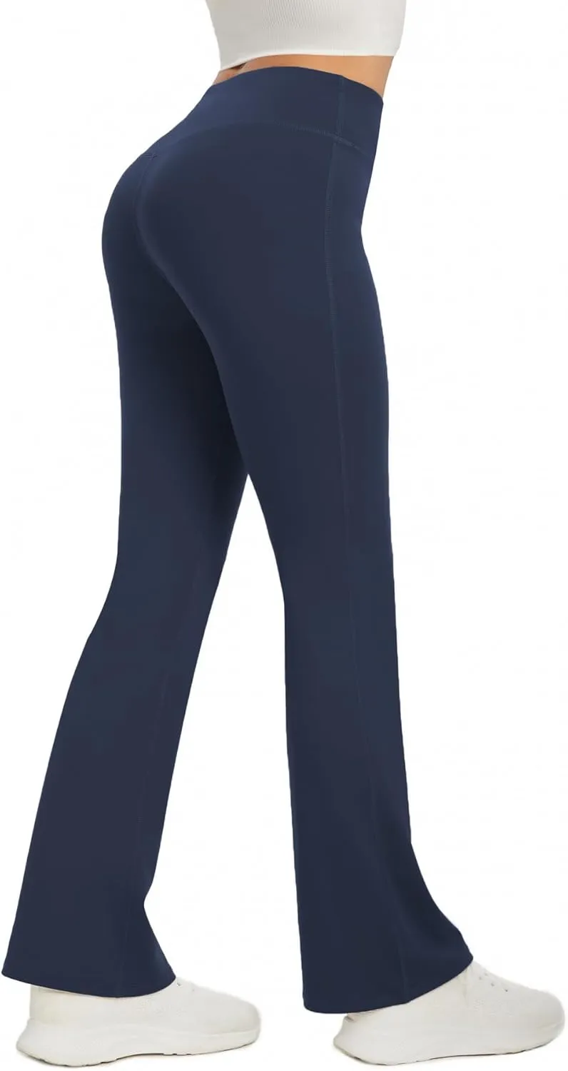 Women's Flare Yoga Pants High Waisted Flared Leggings Bootcut Workout Bell Bottoms Leggings Tummy Control