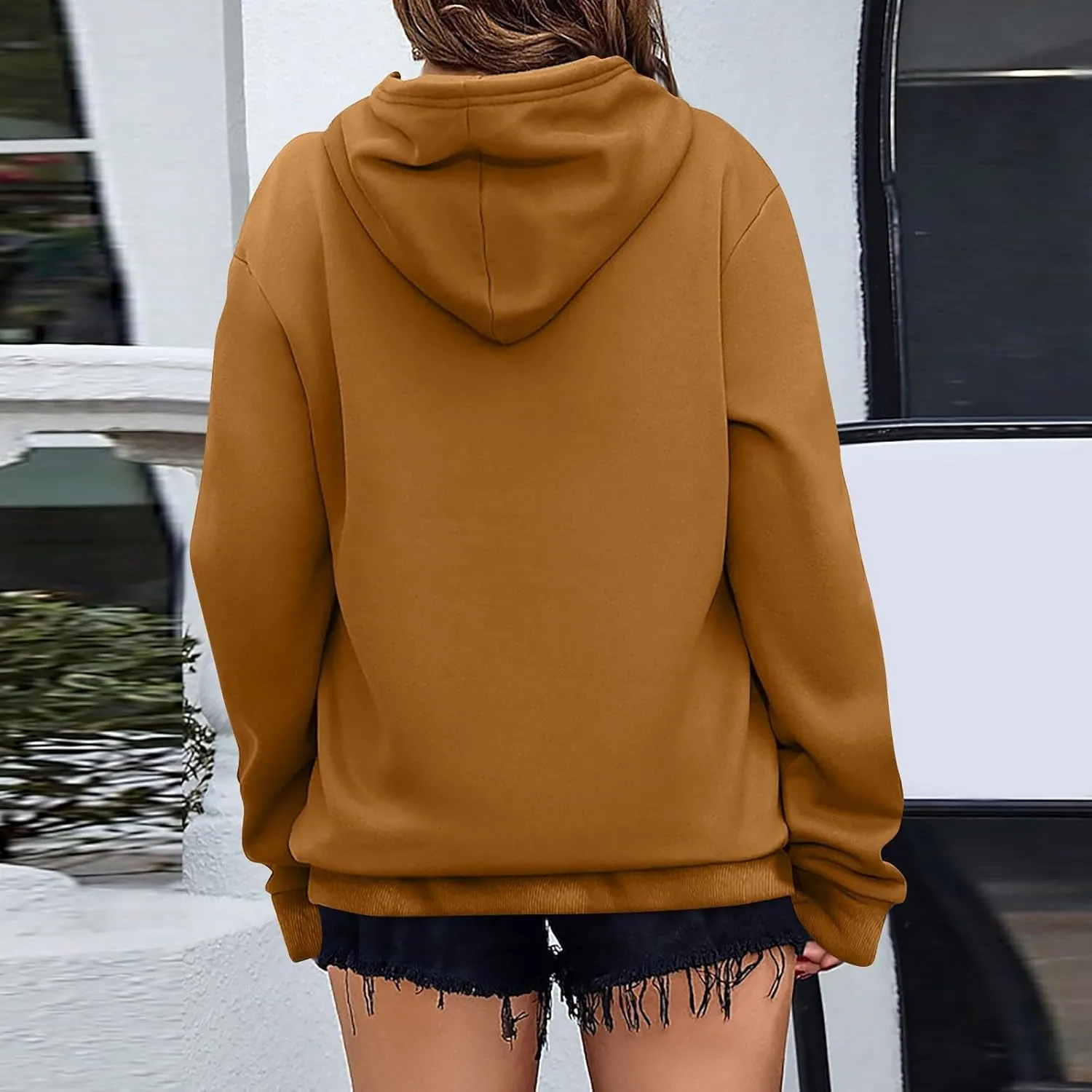Womens Hoodies Fleece Sweatshirts Casual Fashion Long Sleeve Hoodies Pullover Winter Fall Outfits with Pocket
