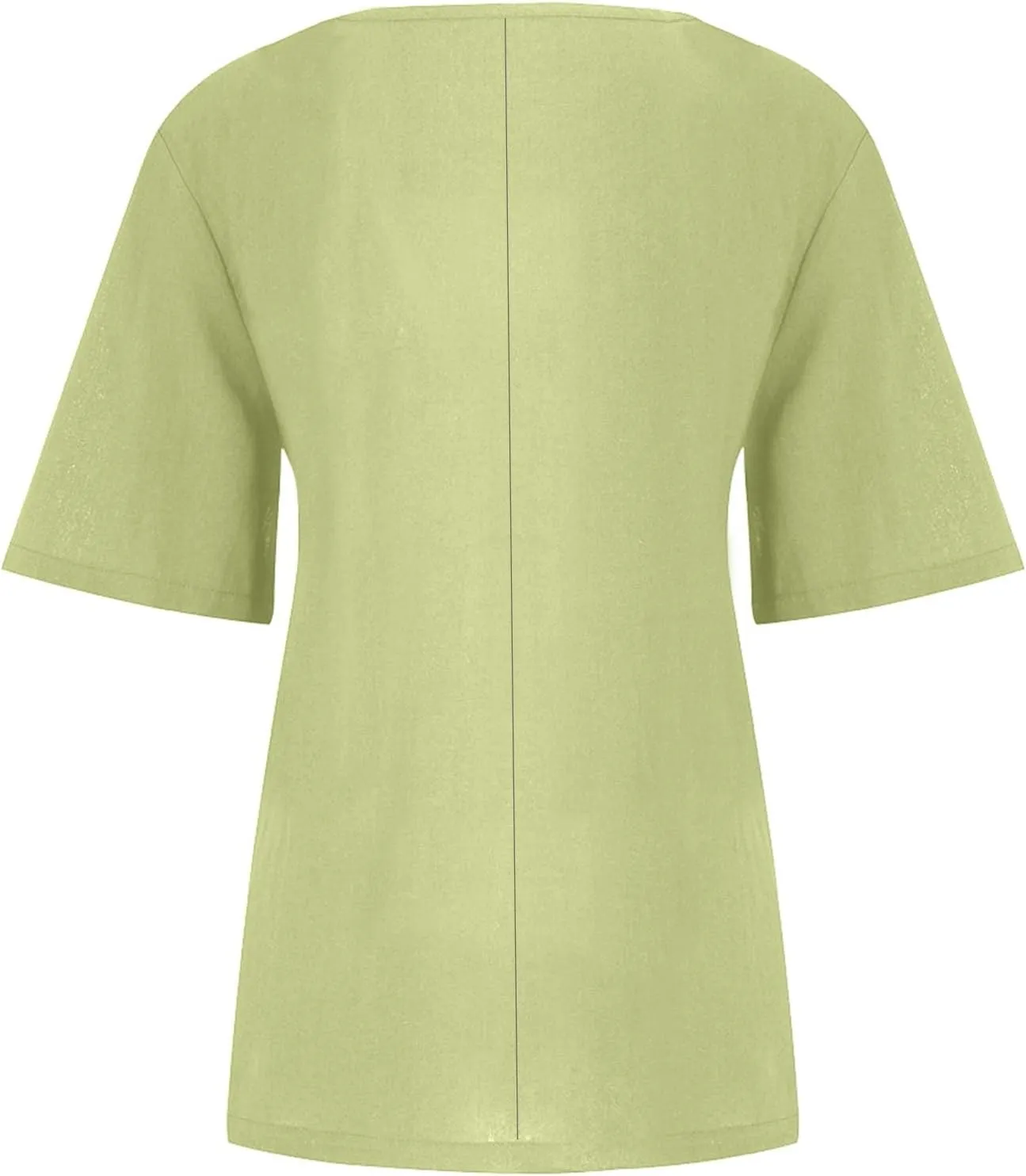 Womens Lined Tops Going Out Casual Short Sleeve Summer Tee Shirts Button Down Crewneck Solid Dressy Blouses