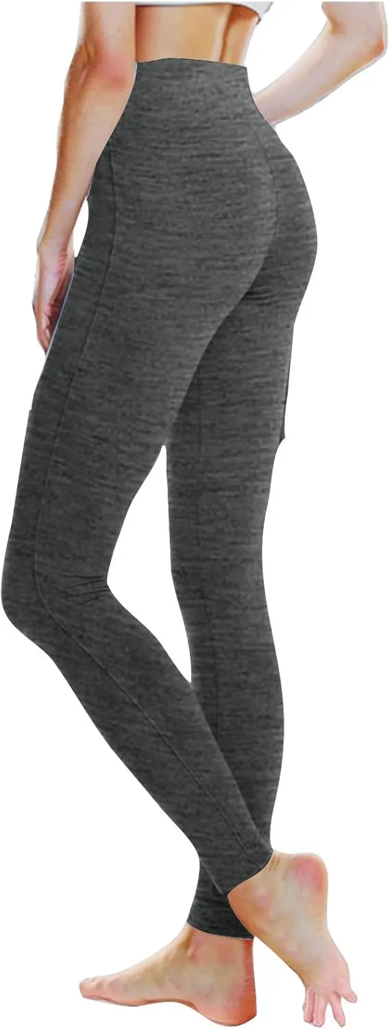 Womens Long Leggings, Plus Size Leggings with Pockets,Ankle Pants for Women,Women Leggings with Pocket