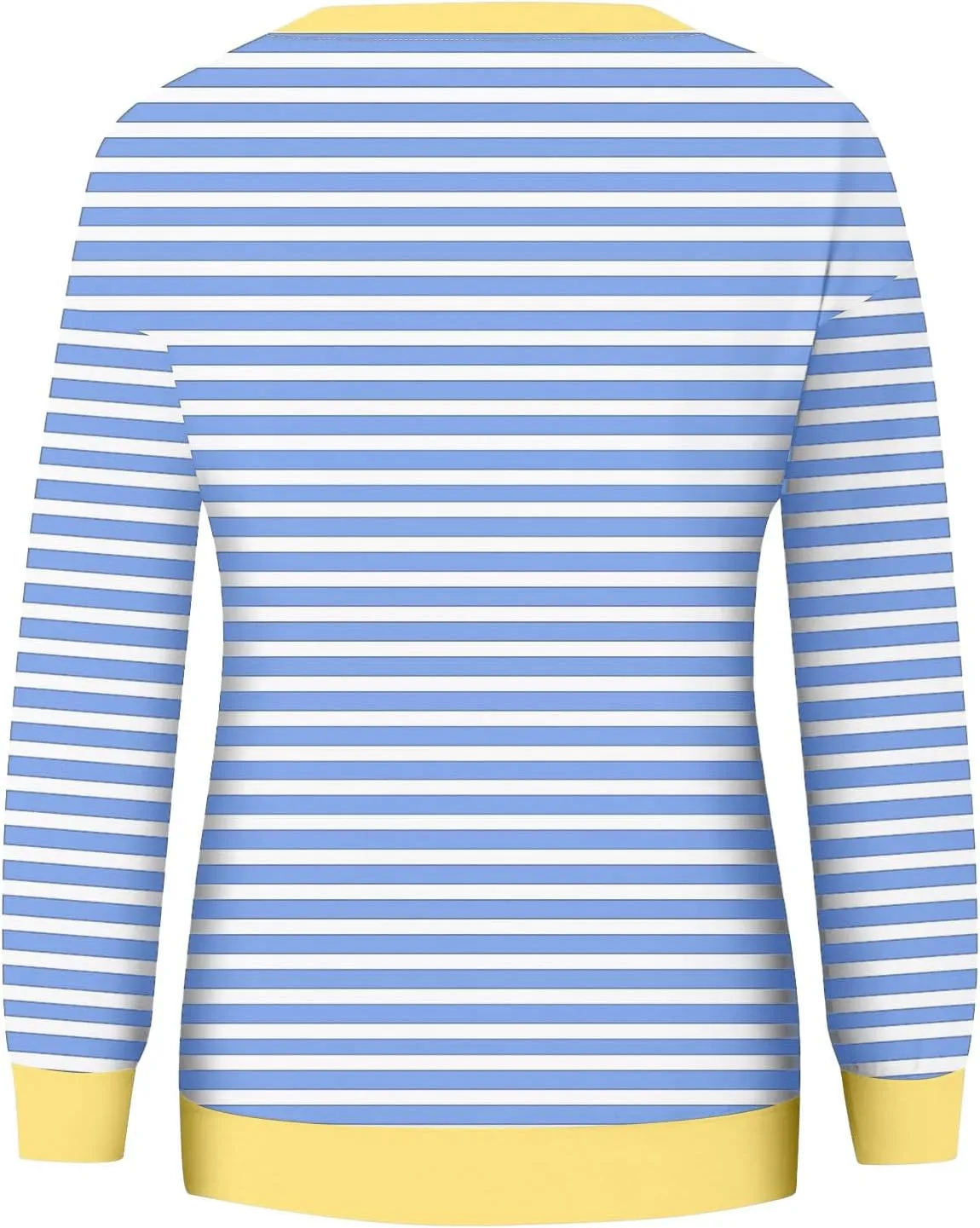 Womens Oversized Sweatshirts Hoodless 2024 Fall Striped Color Block Tops Long Sleeve Shirts Long Sleeve Pullover Tops