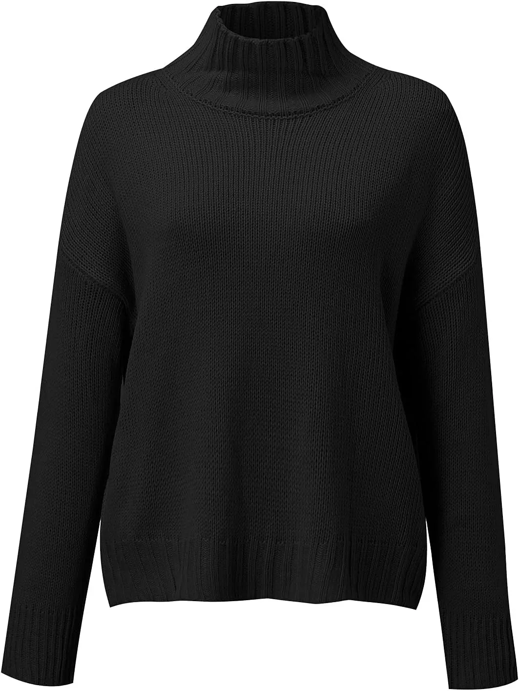 Womens Oversized Turtleneck Long Sleeve Sweater Fall Winter Casual Cable Knit Cozy Soft Slouchy Loose Pullover Jumper Tops