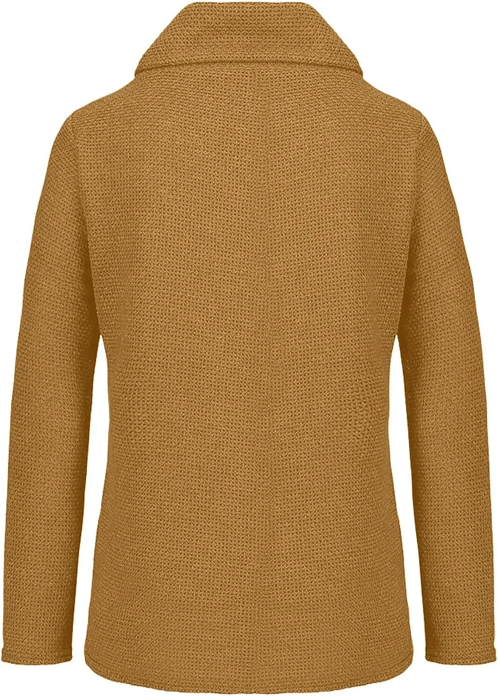 Women's Oversized Turtleneck Spilt Casual Loose Button Knit Tunic Pullover Sweater Blouse Tops 2024 Fall Outfits
