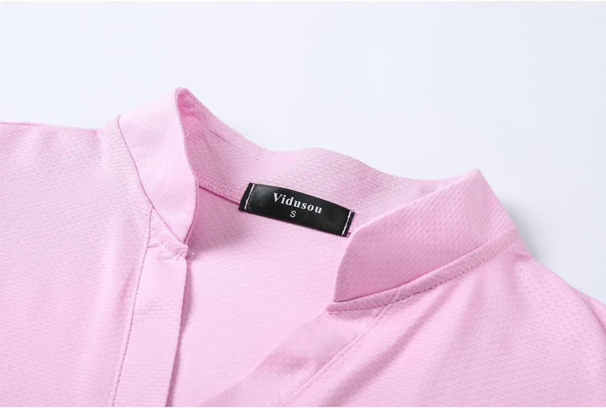 Womens Sleeveless Golf Polo Shirts Lightweight Tennis Sport Tops