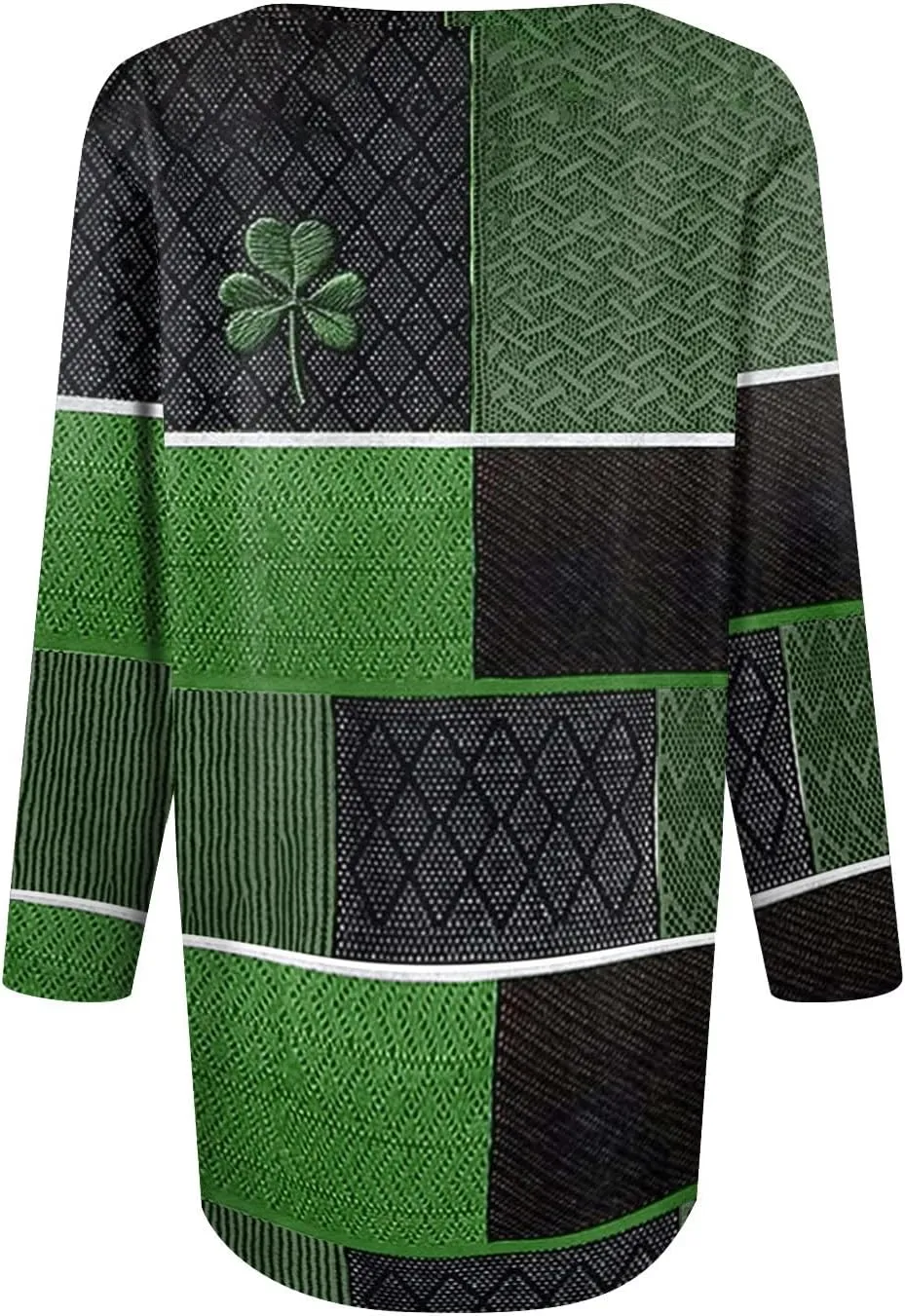 Womens St. Patrick's Day Shirts 3/4 Sleeve St. Patricks Day Shirts for Women Green,Tunic Tops to Wear with Tunics