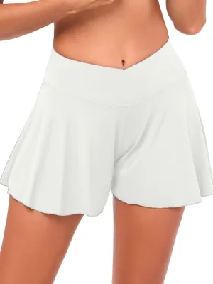 Women's Swim Shorts Bathing Suit Shorts High Waisted Bikini Bottoms Swimsuit Board Short Tankini Swimwear Bottoms