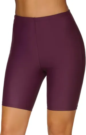 Women's Swim Shorts High Waisted Board Shorts UPF 50  Bathing Suit Bottoms Swimsuit Boyshorts Bottoms