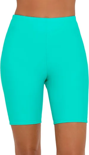 Women's Swim Shorts High Waisted Board Shorts UPF 50  Bathing Suit Bottoms Swimsuit Boyshorts Bottoms