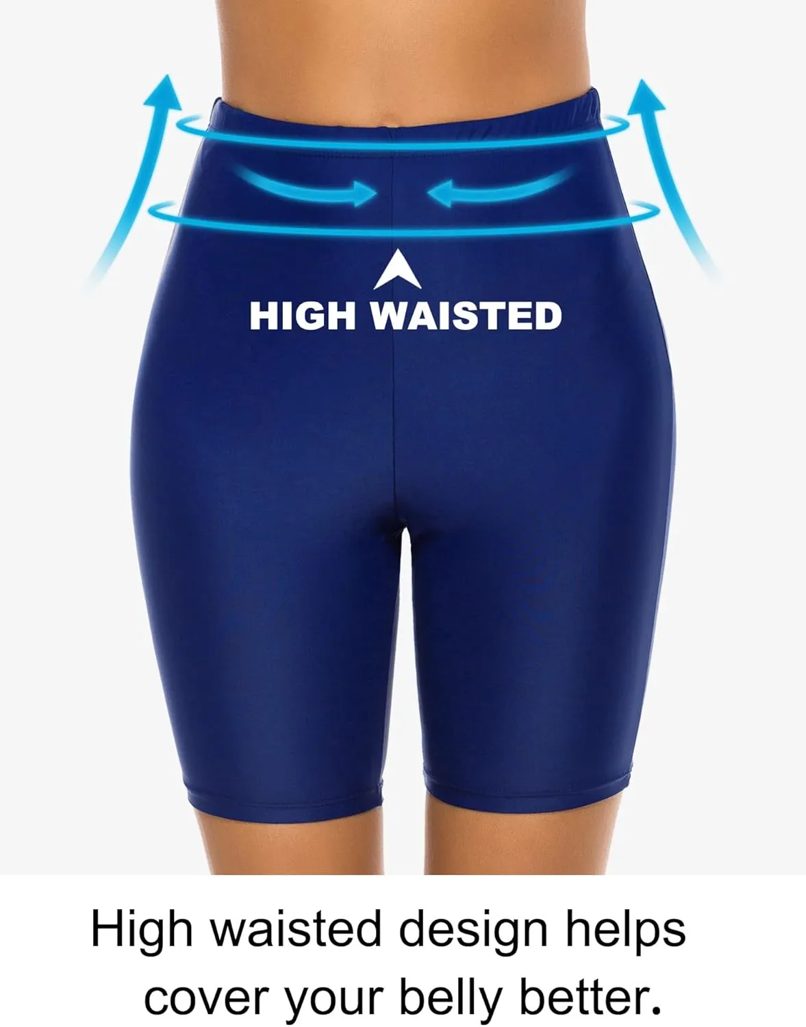 Women's Swim Shorts High Waisted Board Shorts UPF 50  Bathing Suit Bottoms Swimsuit Boyshorts Bottoms