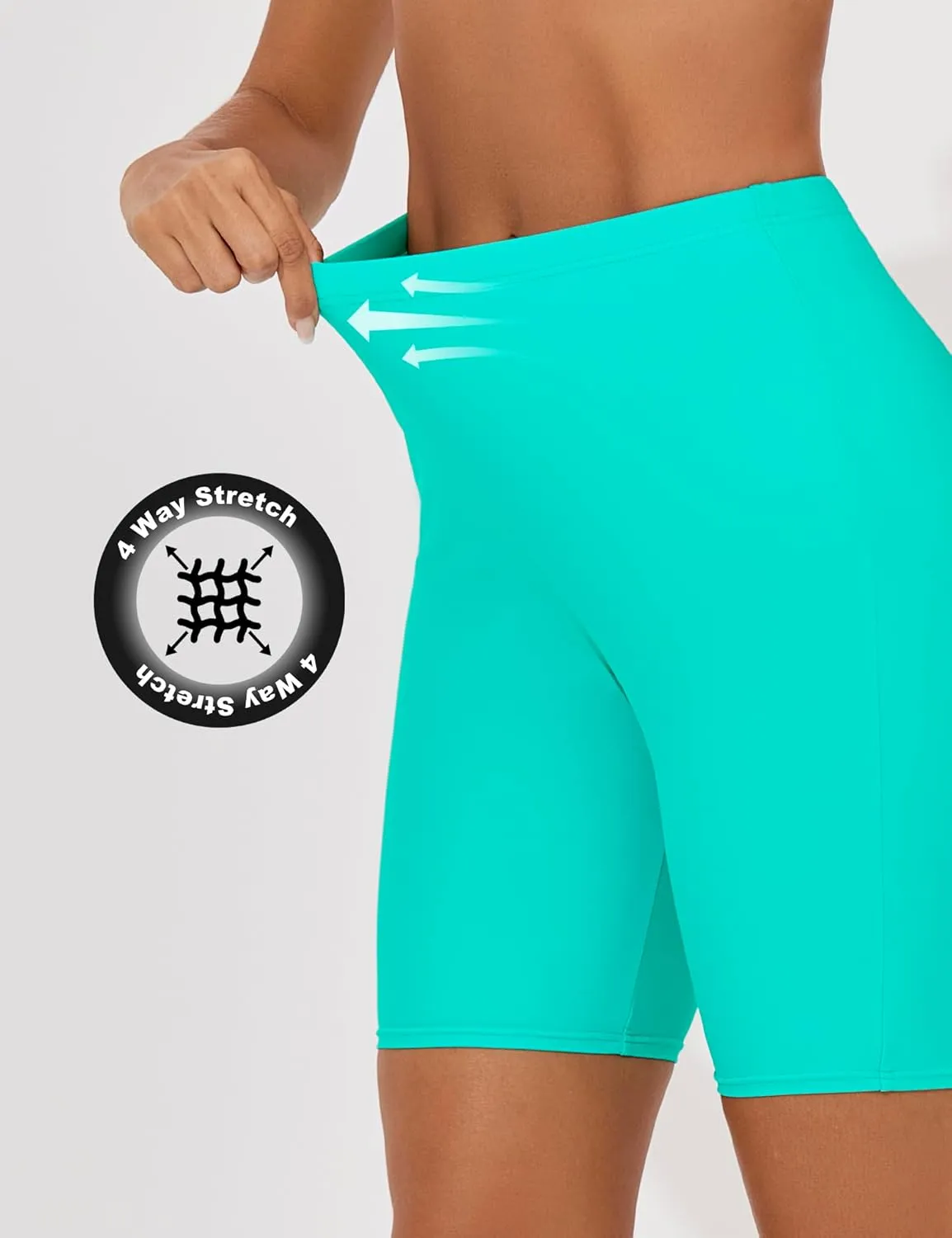 Women's Swim Shorts High Waisted Board Shorts UPF 50  Bathing Suit Bottoms Swimsuit Boyshorts Bottoms