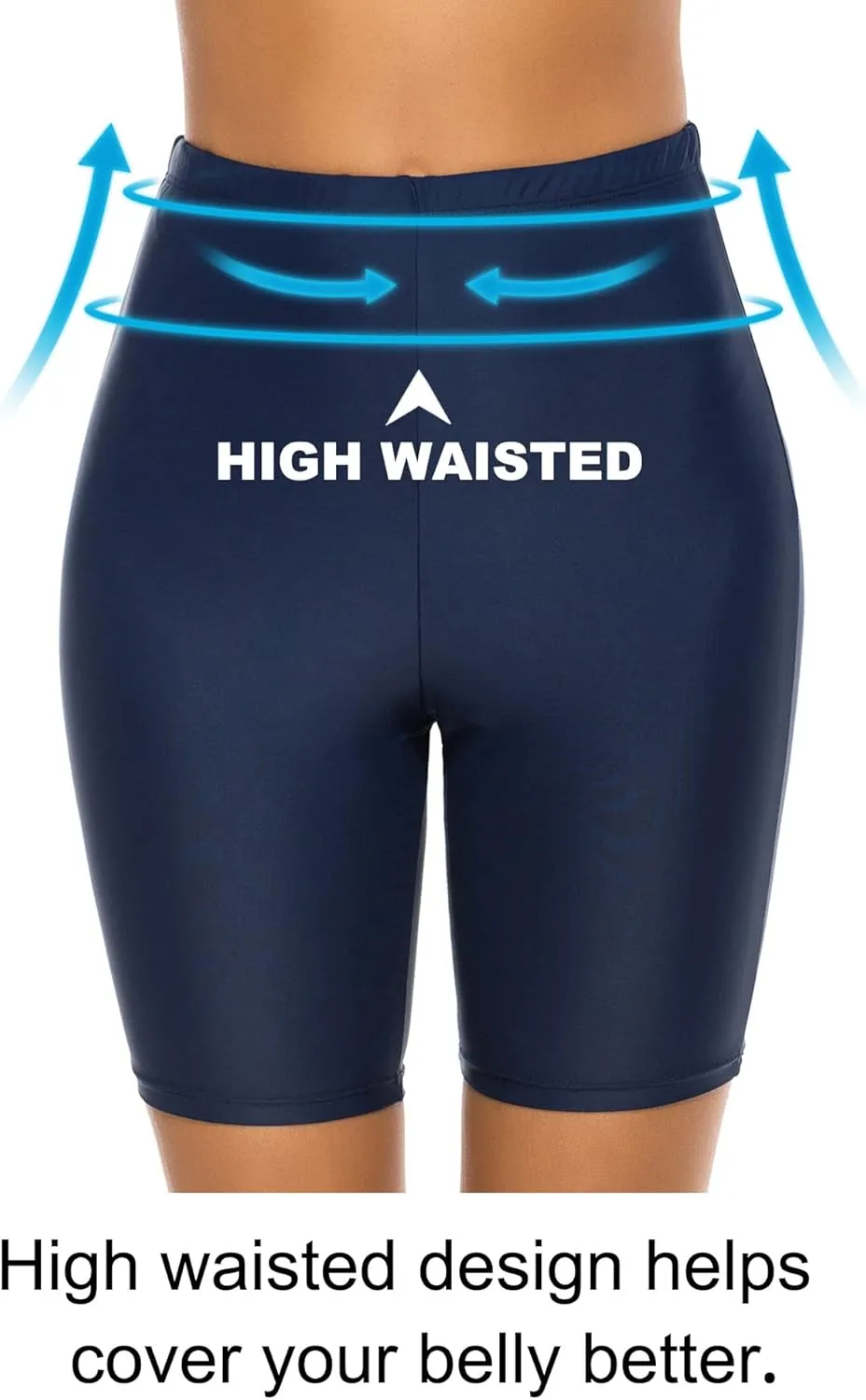 Women's Swim Shorts High Waisted Board Shorts UPF 50  Bathing Suit Bottoms Swimsuit Boyshorts Bottoms