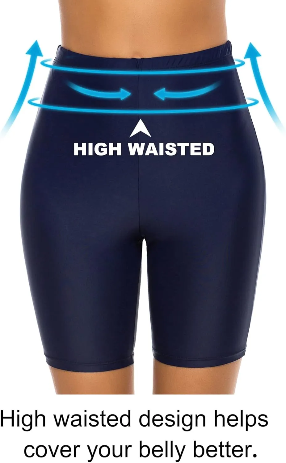 Women's Swim Shorts High Waisted Board Shorts UPF 50  Bathing Suit Bottoms Swimsuit Boyshorts Bottoms