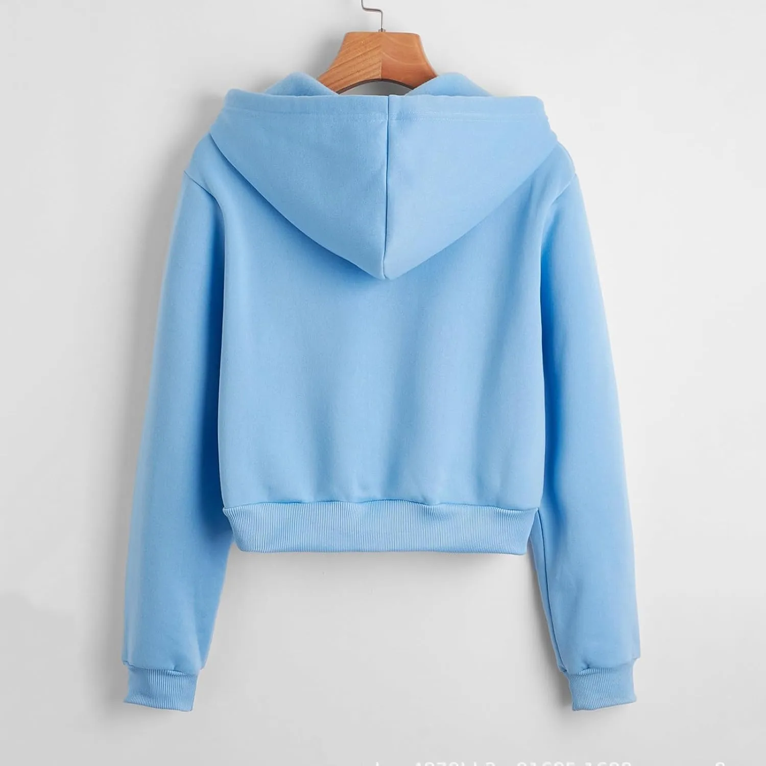 Women's Zip Up Hoodies Cropped Cardigan Jacket Drawstring Hooded Sweatshirts Casual Long Sleeve Hoodies