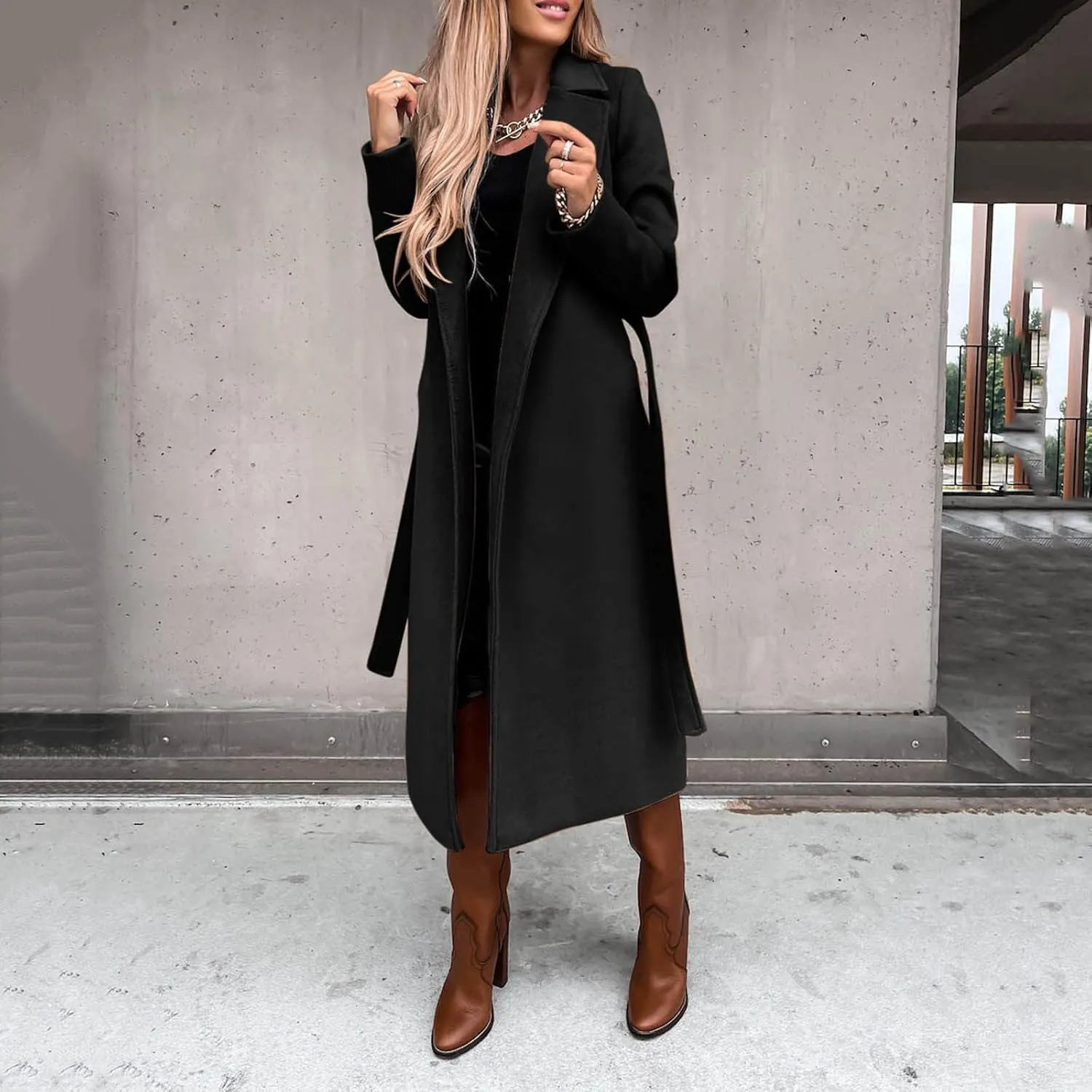 Wool Coats For Women Button Up Pea Coats Tweed Jacket Oversized Cute Cardigan Fall Winter Long Sleeve Jacket Warm Outfits