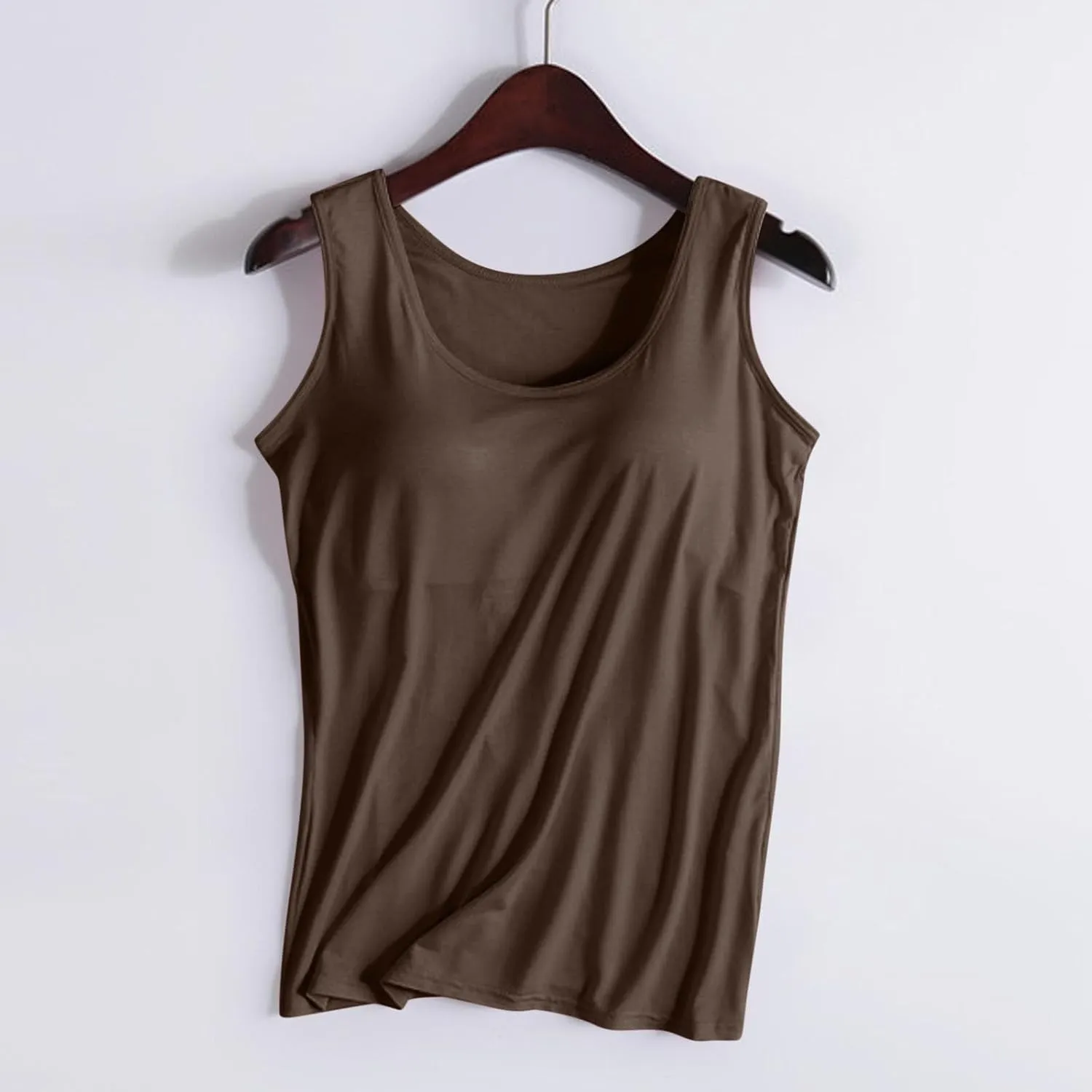 Workout Tank Tops for Women with Built in Bras Padded Shirts Summer Yoga Tees Loose Fit Running Athletic Blouse Going Out Top