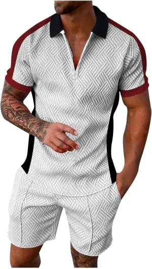 Workwear Outershirt Fashion Sport Tees Men Hawaiian Shirts and Shorts Set Fashion Tropical Print Short Sets Tracksuit Summer Matching Beach Suit Mens Spandex Shorts Grey
