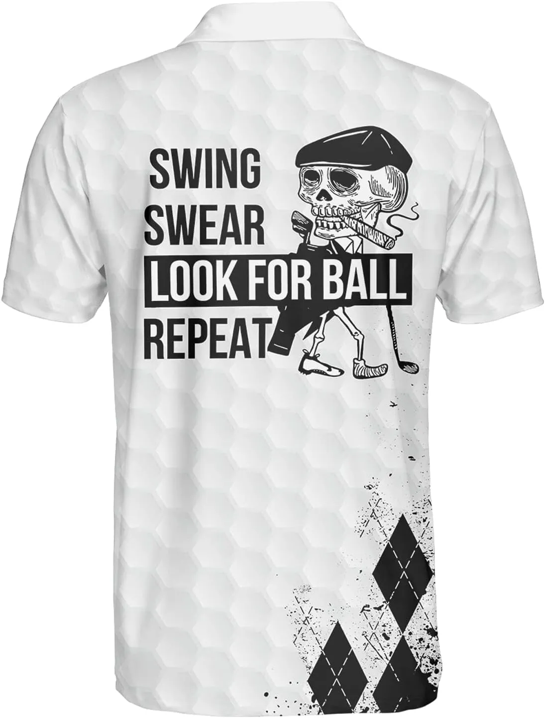 World's Okayest Golfer Funny Personalized Crazy Golf Shirts for Men, Men's Golf Shirts Short Sleeve, Lightweight Golf Polos