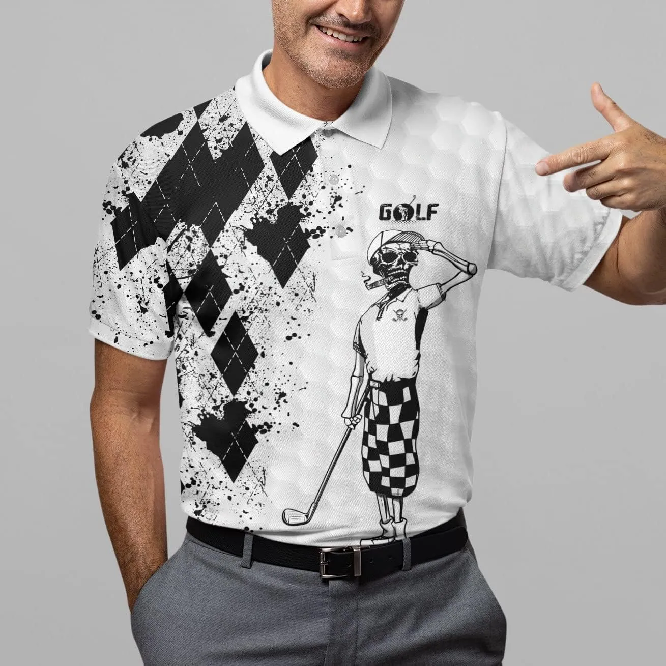 World's Okayest Golfer Funny Personalized Crazy Golf Shirts for Men, Men's Golf Shirts Short Sleeve, Lightweight Golf Polos