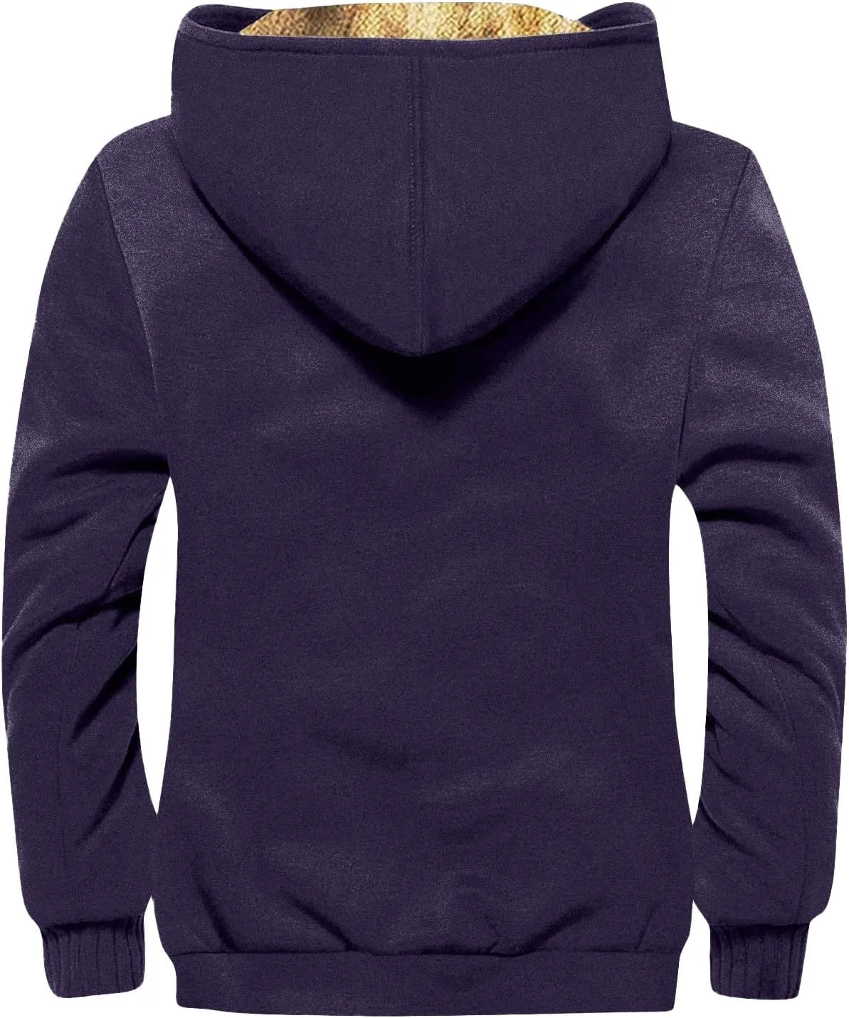 Ymosrh Men's Fashion Hoodies & Sweatshirts Fleece Lined Zip Up Hoodies Long Sleeve Hooded Sweatshirt, M-5XL
