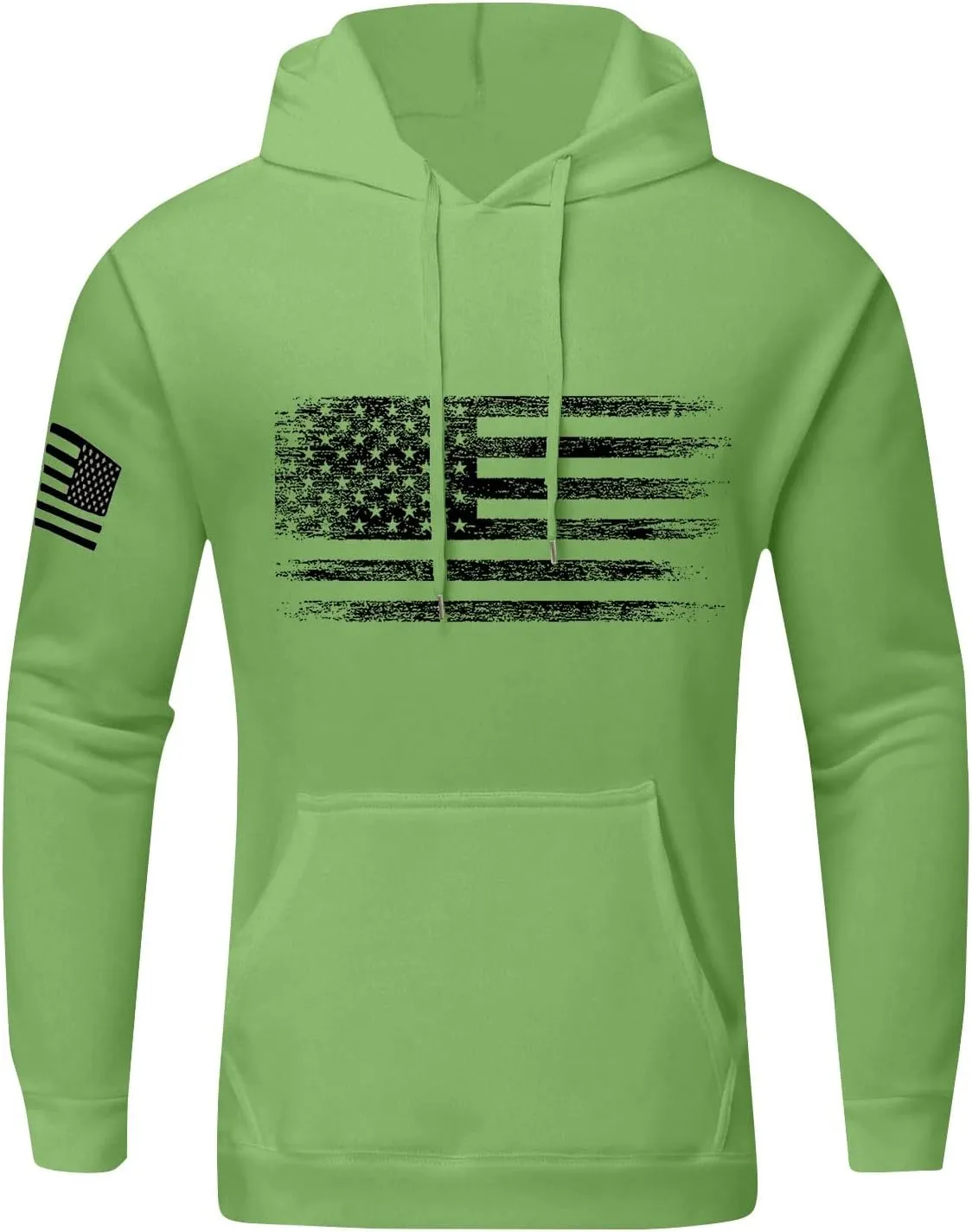Ymosrh Men's Patriotic Hoodies USA Flag Print Hoodie Unisex Hooded Sweatshirt Pullover Casual Fashion Hoodies, M-6XL