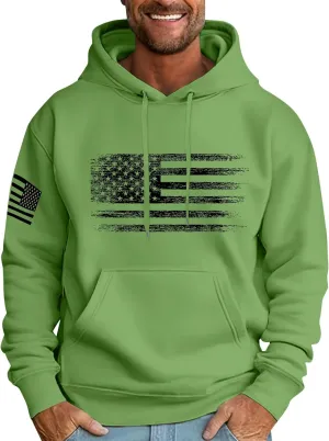 Ymosrh Men's Patriotic Hoodies USA Flag Print Hoodie Unisex Hooded Sweatshirt Pullover Casual Fashion Hoodies, M-6XL
