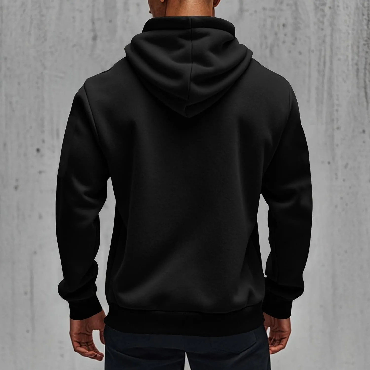 Zip Up Hoodie Men Vintage Casual Tactical Hoodies with Pocket Casual Full Zip Long Sleeve Sweatshirts Hooded Jacket
