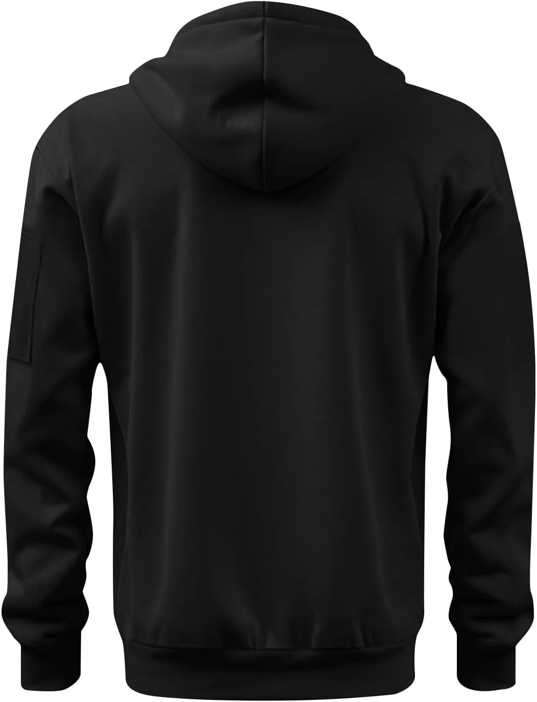 Zip Up Hoodie Men Vintage Casual Tactical Hoodies with Pocket Casual Full Zip Long Sleeve Sweatshirts Hooded Jacket
