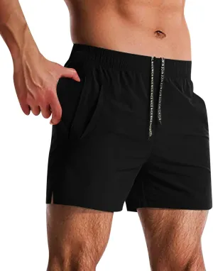 ZYXTIM Men's Athletic Hiking Shorts Quick Dry Drawstring Casual Pajama Workout Fitness Gym Short for Running Training Cycling