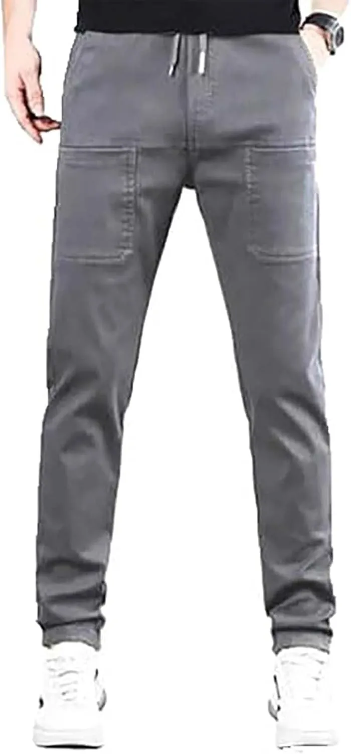 ZYXTIM Men's Ice Silk Jogging Bottoms Oversize Elastic Waist Quick Dry Workout Sweatpants Training Running Casual Lounge Pant